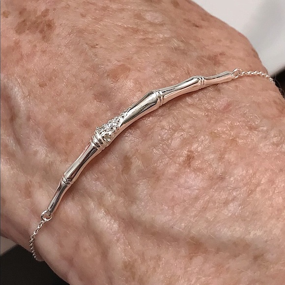 🆕🔥BRACELET 925 STERLING SILVER GORGEOUS DAINTY&SILVER/AVA&AIDEN BRAND!!NWT&NIB - Picture 5 of 15